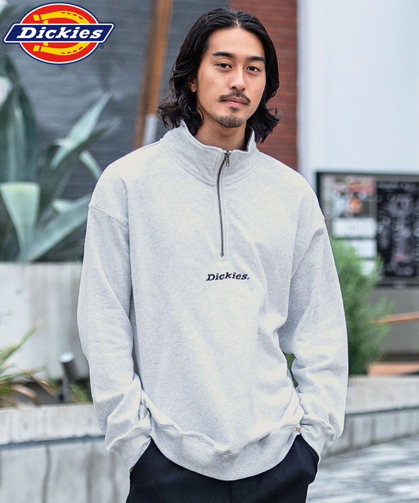 Dickies（ディッキーズ） ハーフジップ トレーナー メンズ 長袖 裏起毛