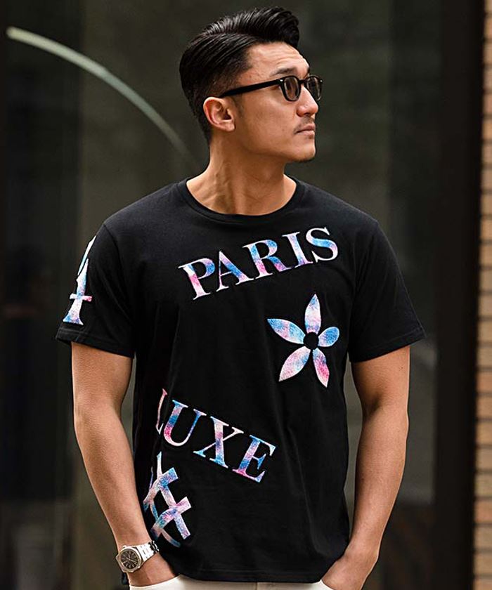 LUXE/R 半袖Tシャツ メンズ Tシャツ tシャツ 白T 黒 ブランド