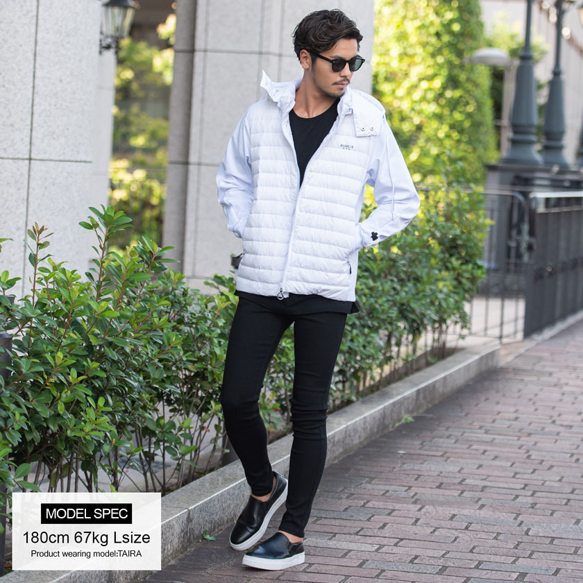 LUXE/R（ラグジュ） ダウンジャケット メンズ ブルゾン フェザー 中綿