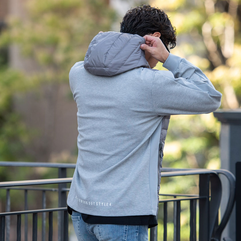 LUXE/R（ラグジュ） ダウンジャケット メンズ ブルゾン フェザー 中綿