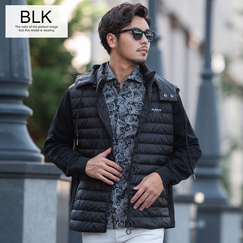 LUXE/R（ラグジュ） ダウンジャケット メンズ ブルゾン フェザー 中綿