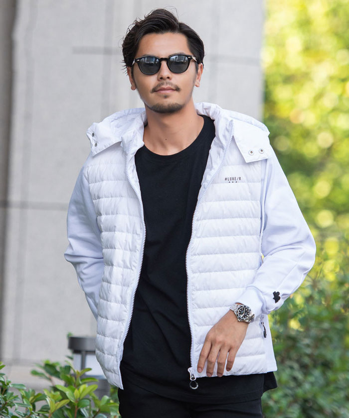 LUXE/R（ラグジュ） ダウンジャケット メンズ ブルゾン フェザー 中綿