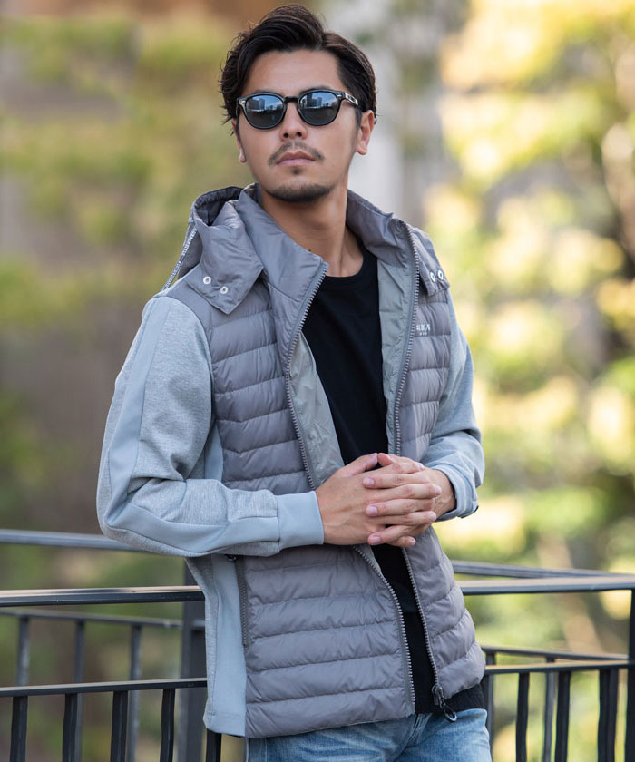 LUXE/R（ラグジュ） ダウンジャケット メンズ ブルゾン フェザー 中綿