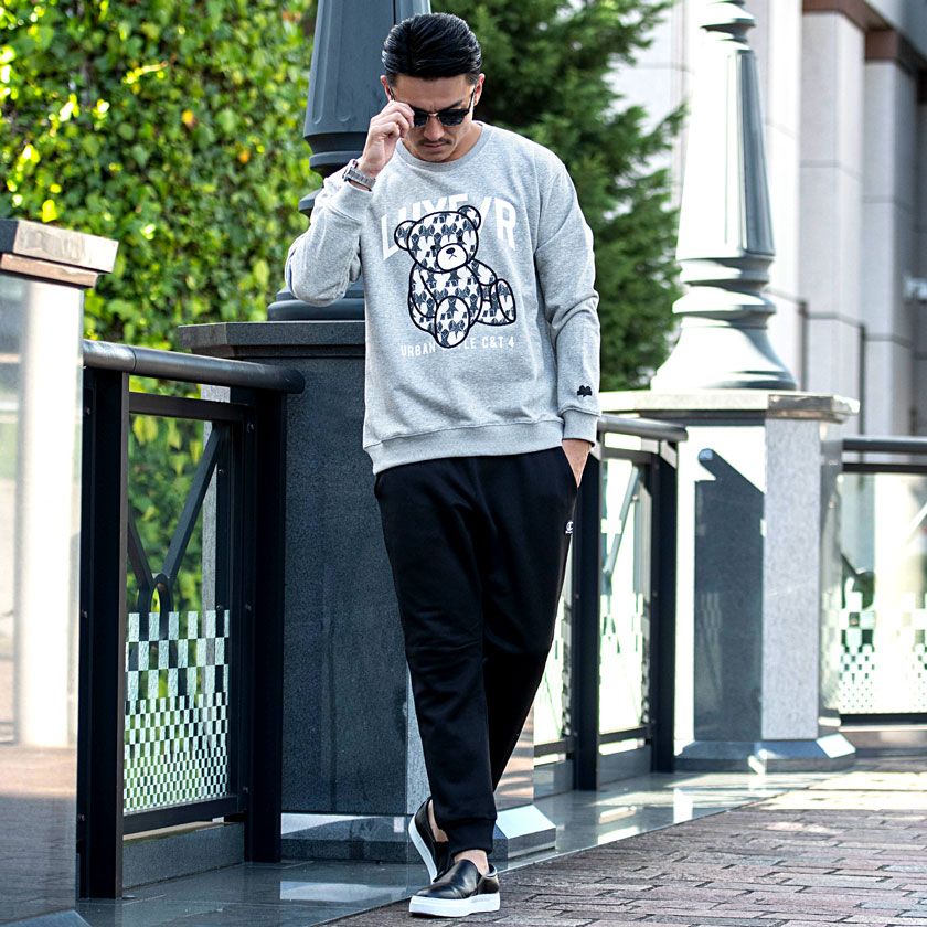 LUXE/R トレーナー メンズ スウェット おしゃれ 裏毛 プル