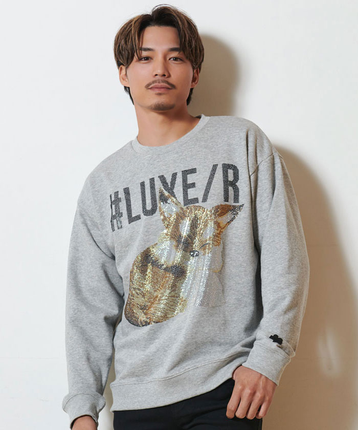 LUXE/R（ラグジュ） トレーナー メンズ スウェット 長袖 プルオーバー