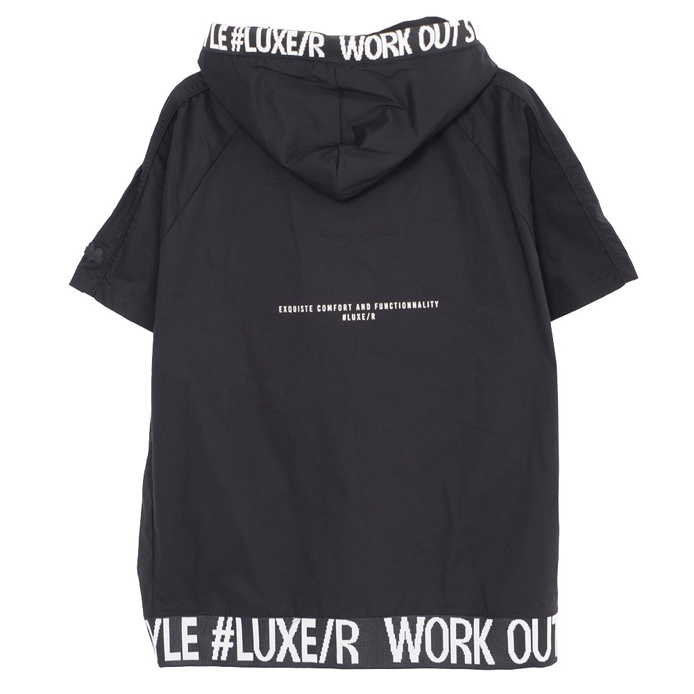 LUXE/R（ラグジュ） パーカー メンズ 半袖 ブランド ジップパーカー