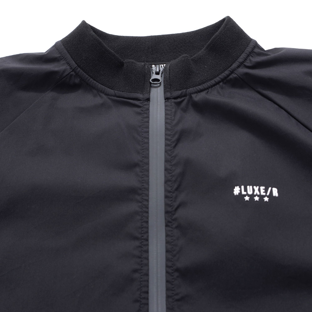 ブルゾン メンズ 半袖 ブランド ゴルフ 大きいサイズ 止水ジップ ストレッチ 白 黒 M L XL LUXE/R｜silverbulletxfuga｜16