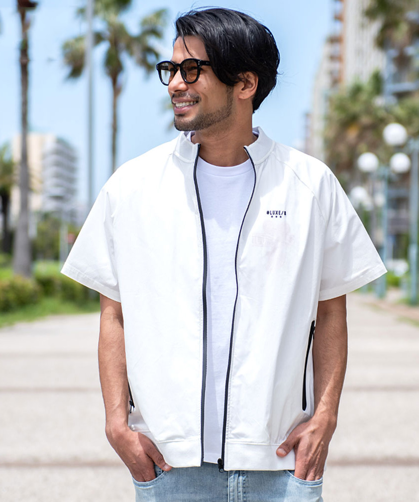 LUXE/R（ラグジュ） ブルゾン メンズ 半袖 ブランド ゴルフ 大きい