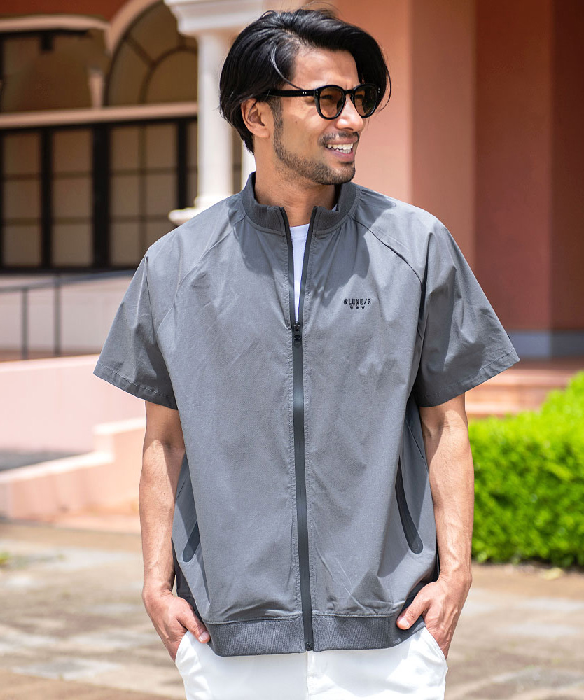 LUXE/R（ラグジュ） ブルゾン メンズ 半袖 ブランド ゴルフ 大きい