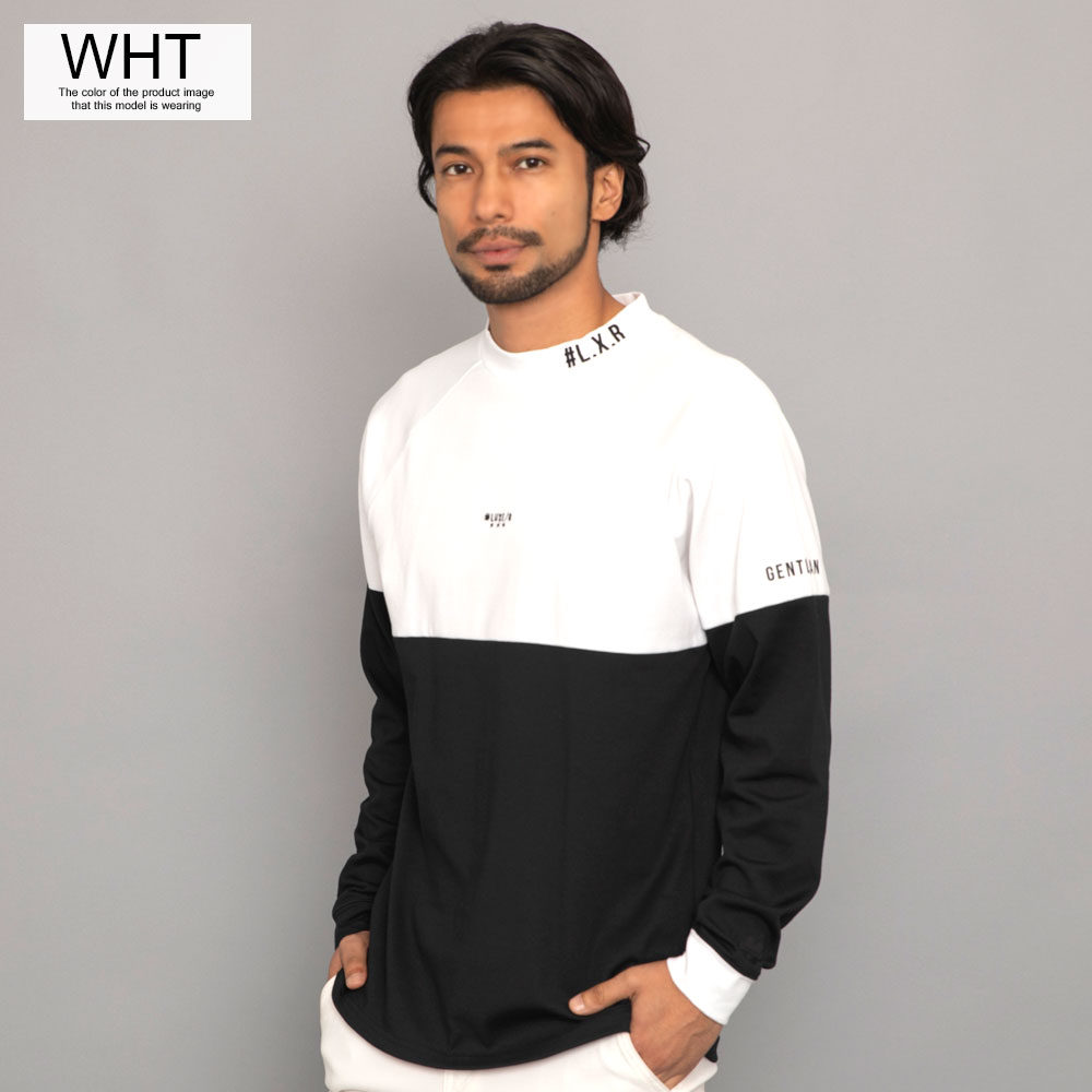 LUXE/R（ラグジュ） カットソー メンズ モックネック 長袖Tシャツ 