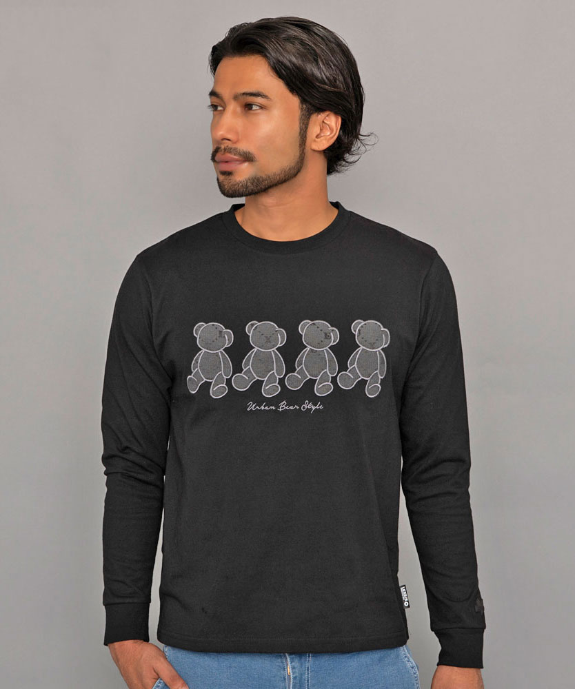LUXE/R（ラグジュ） ロンT メンズ Tシャツ 長袖 ストレッチクマ ベア