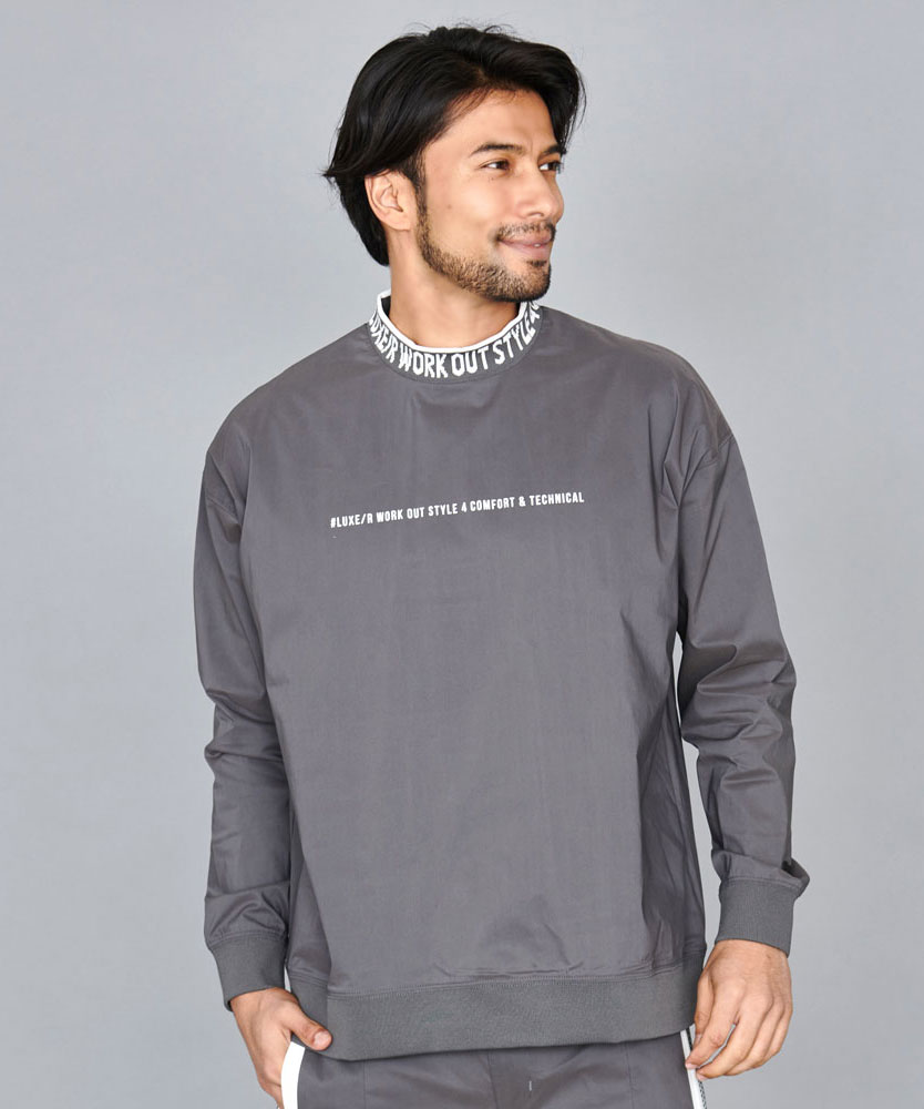 LUXE/R モックネック ボンディングトレーナー LUXE/R モックネック ボンディングトレーナー LUXE/R スポンジ