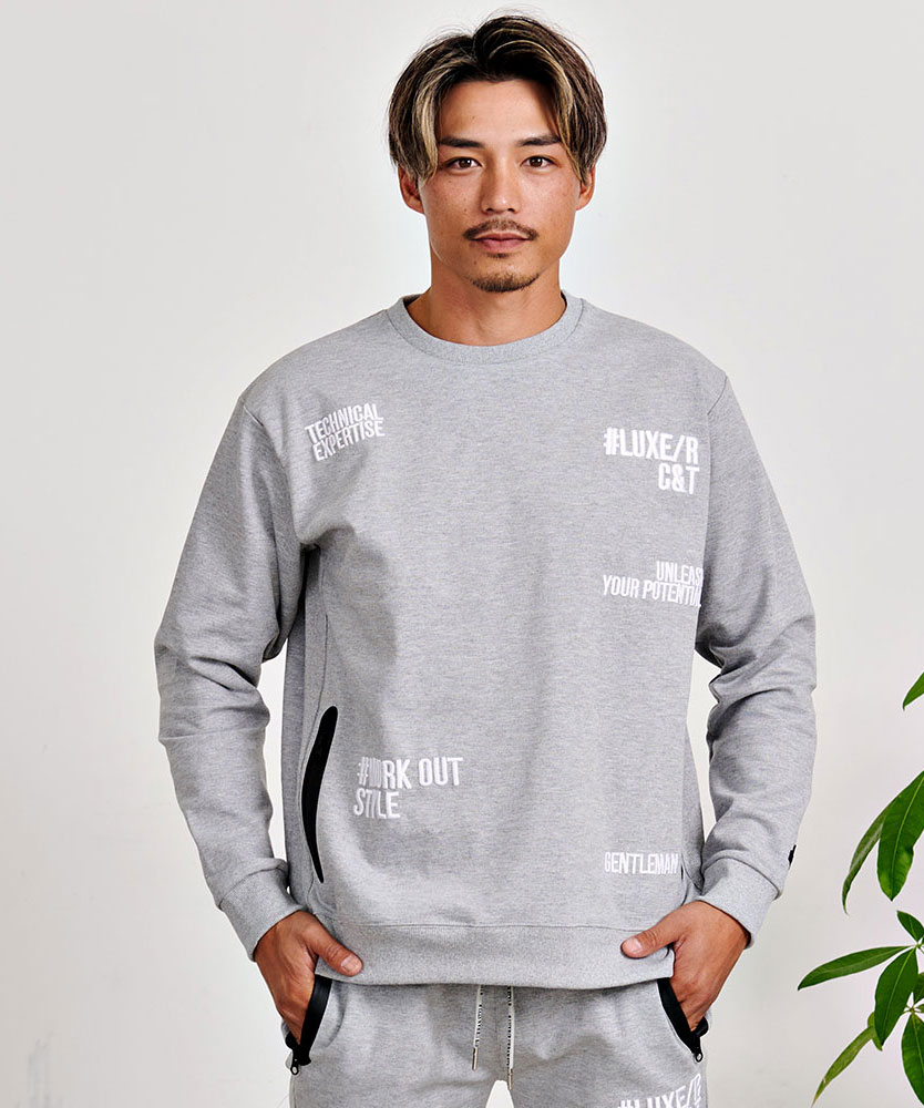 LUXE/R（ラグジュ） トレーナー メンズ 長袖 秋冬 スウェット 上下