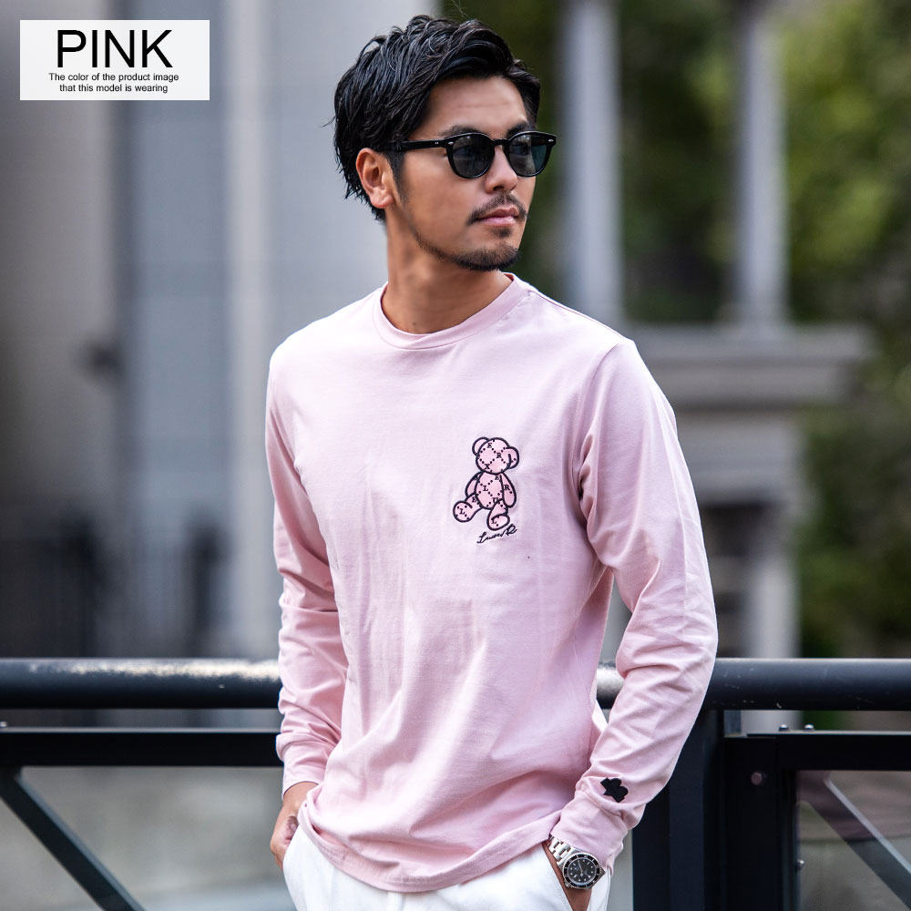 LUXE/R ロンT メンズ ブランド 綿 Tシャツ 長袖 ベア 無地