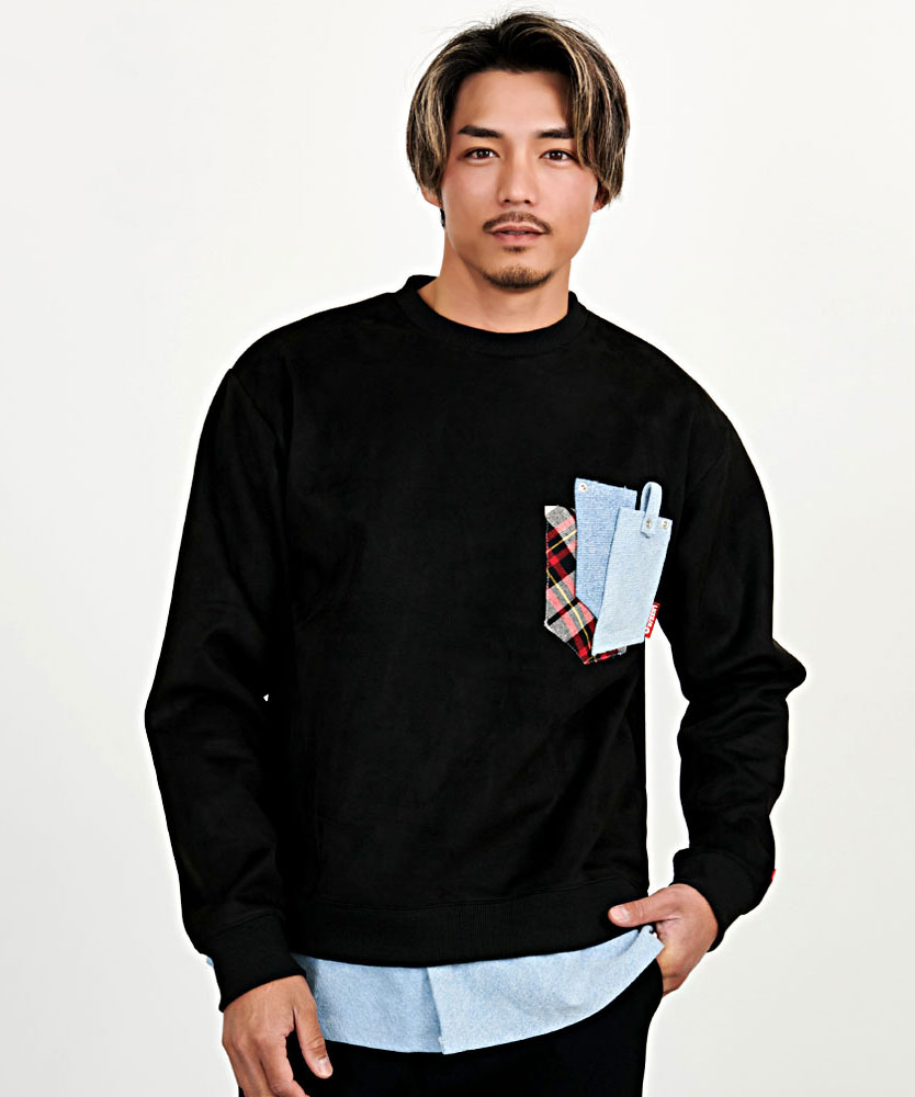 LUXE/R（ラグジュ） トレーナー メンズ 長袖 ブランド クルーネック