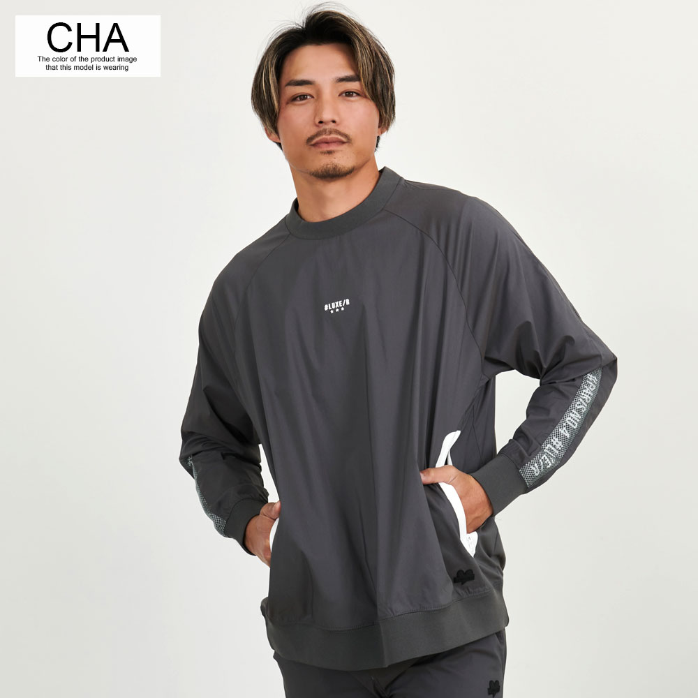 LUXE/R（ラグジュ） トレーナー メンズ 長袖 布帛 プルオーバー ゴルフ 