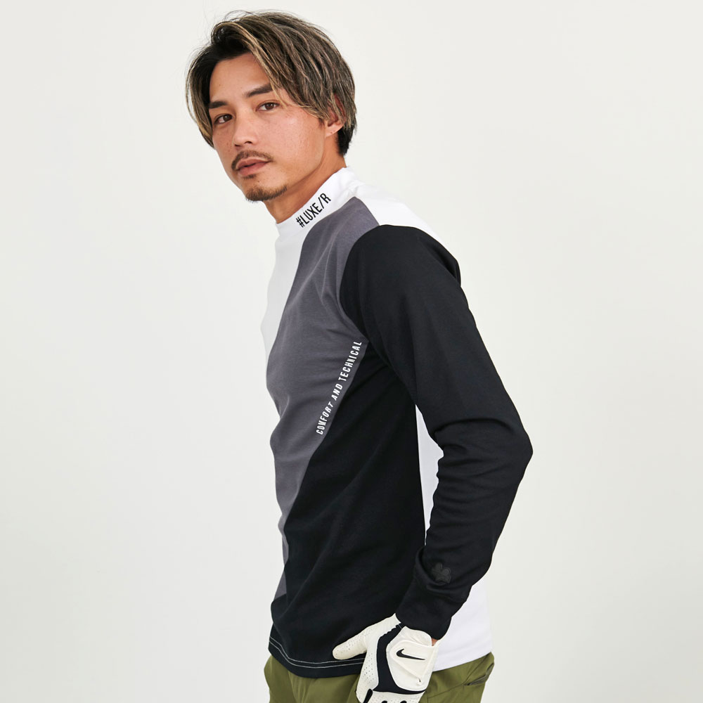 LUXE/R（ラグジュ） ロンT メンズ ブランド ゴルフ 長袖Tシャツ ロゴ