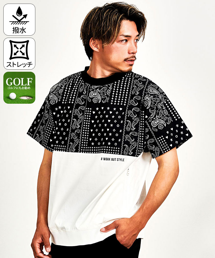 【新品】G/FORE 総柄ゴルフシャツ S/XS ROSASEN（ROSASEN）（メンズ）ゴルフウェア 半袖 吸水速乾