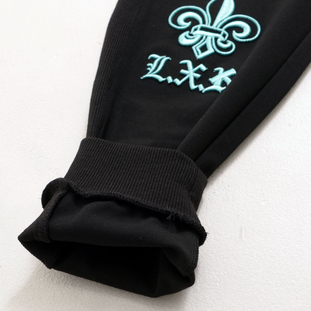 LUXE/R（ラグジュ） スウェットパンツ メンズ ジョガー リブ ロゴ 刺繍