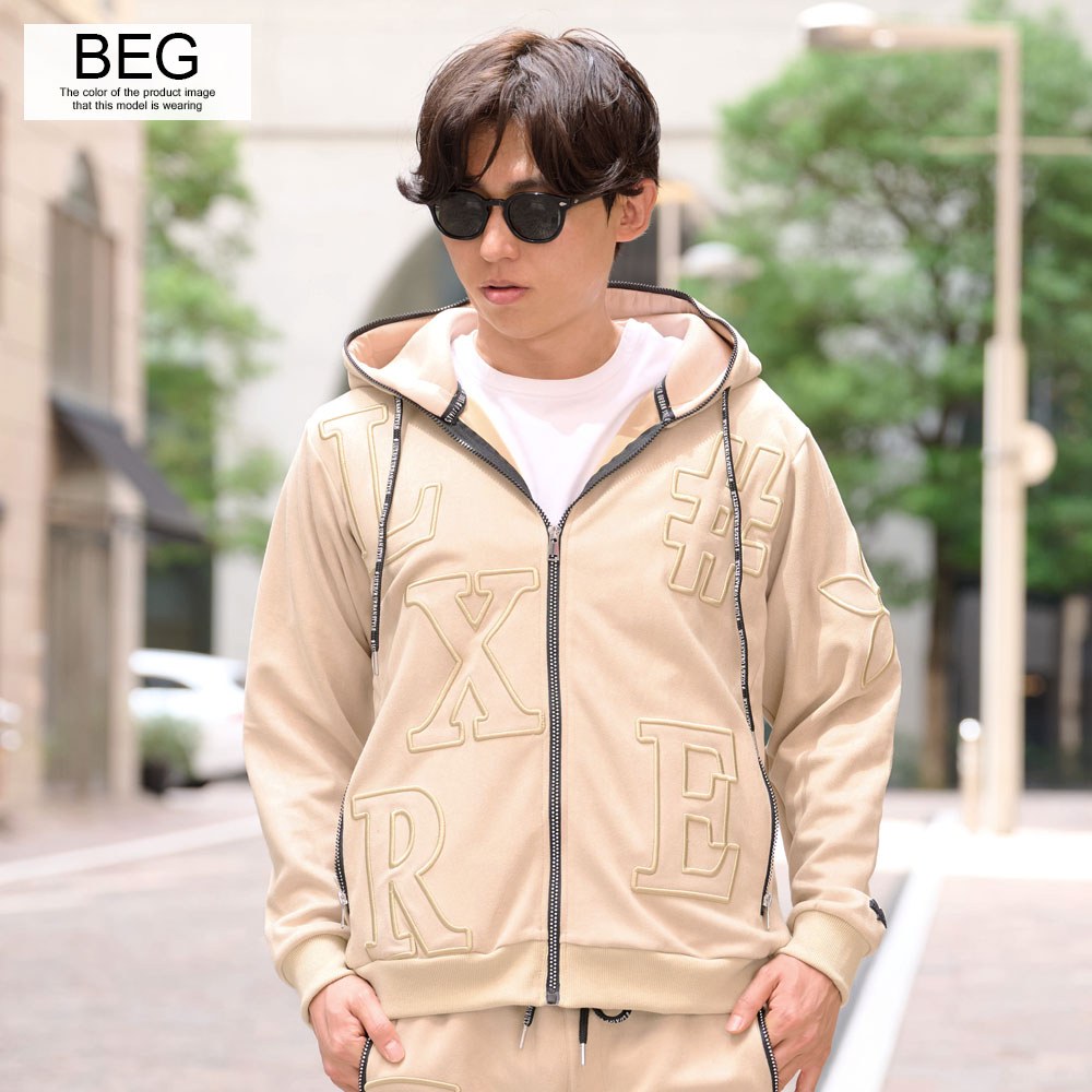 LUXE/R（ラグジュ） ジップ パーカー メンズ ブランド フーディ