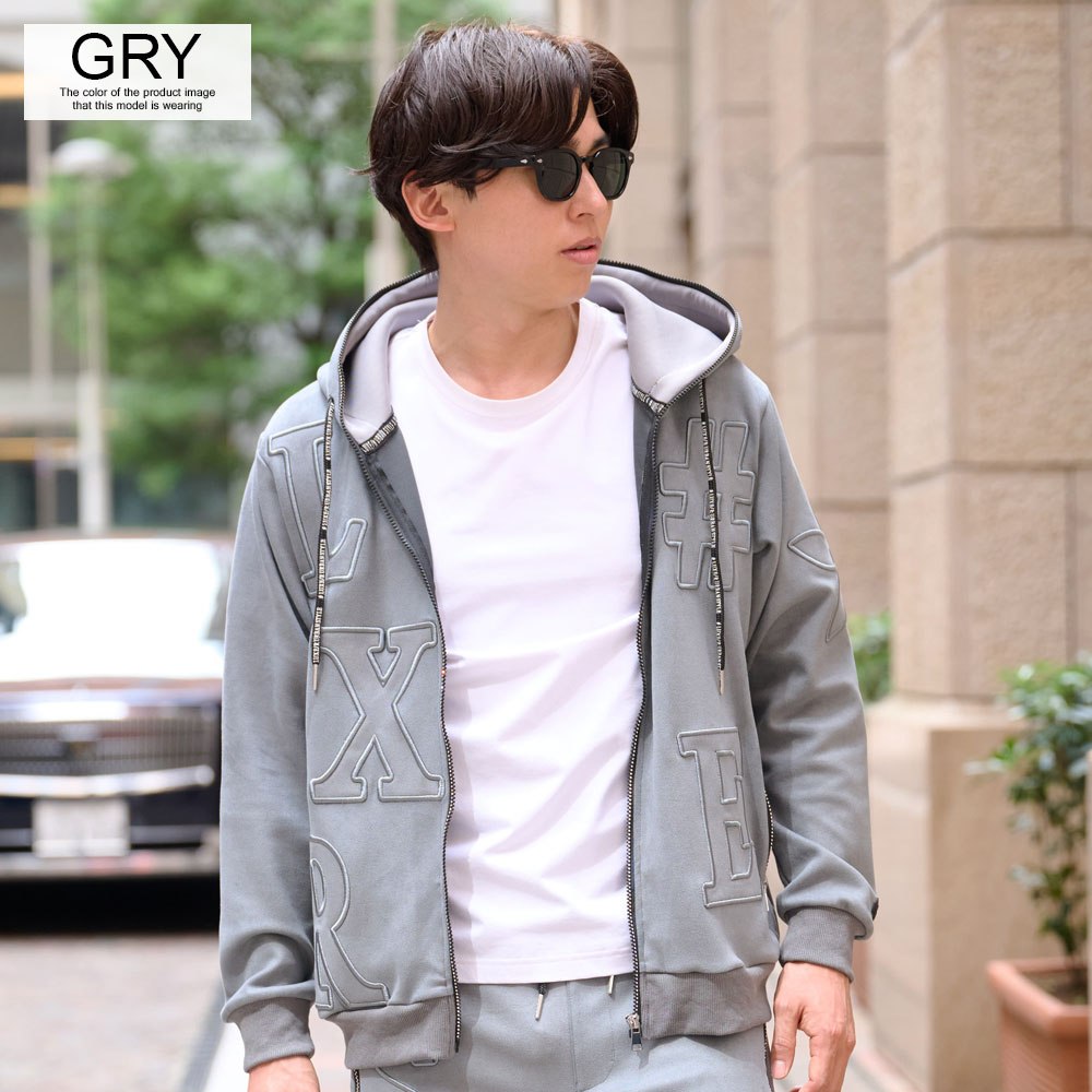 LUXE/R（ラグジュ） ジップ パーカー メンズ ブランド フーディ