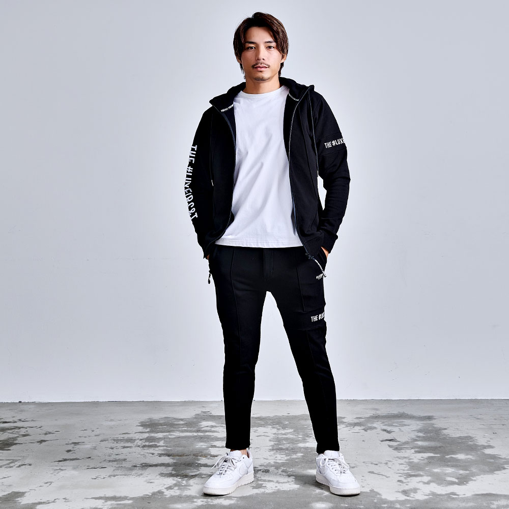LUXE/R（ラグジュ） ジップパーカー メンズ フリース ストレッチ