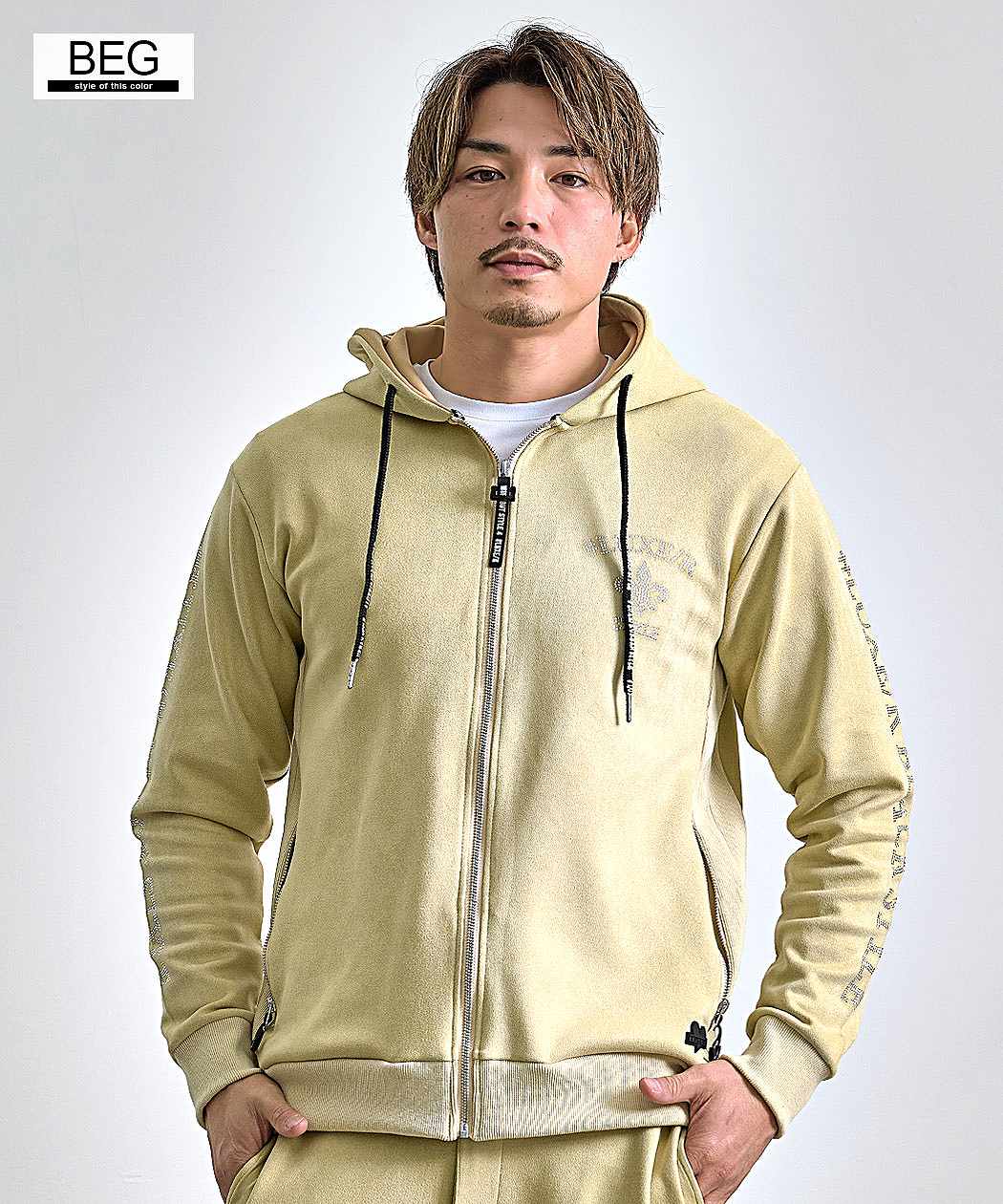 LUXE/R（ラグジュ） パーカー メンズ 長袖 ブランド ジップ 大きい