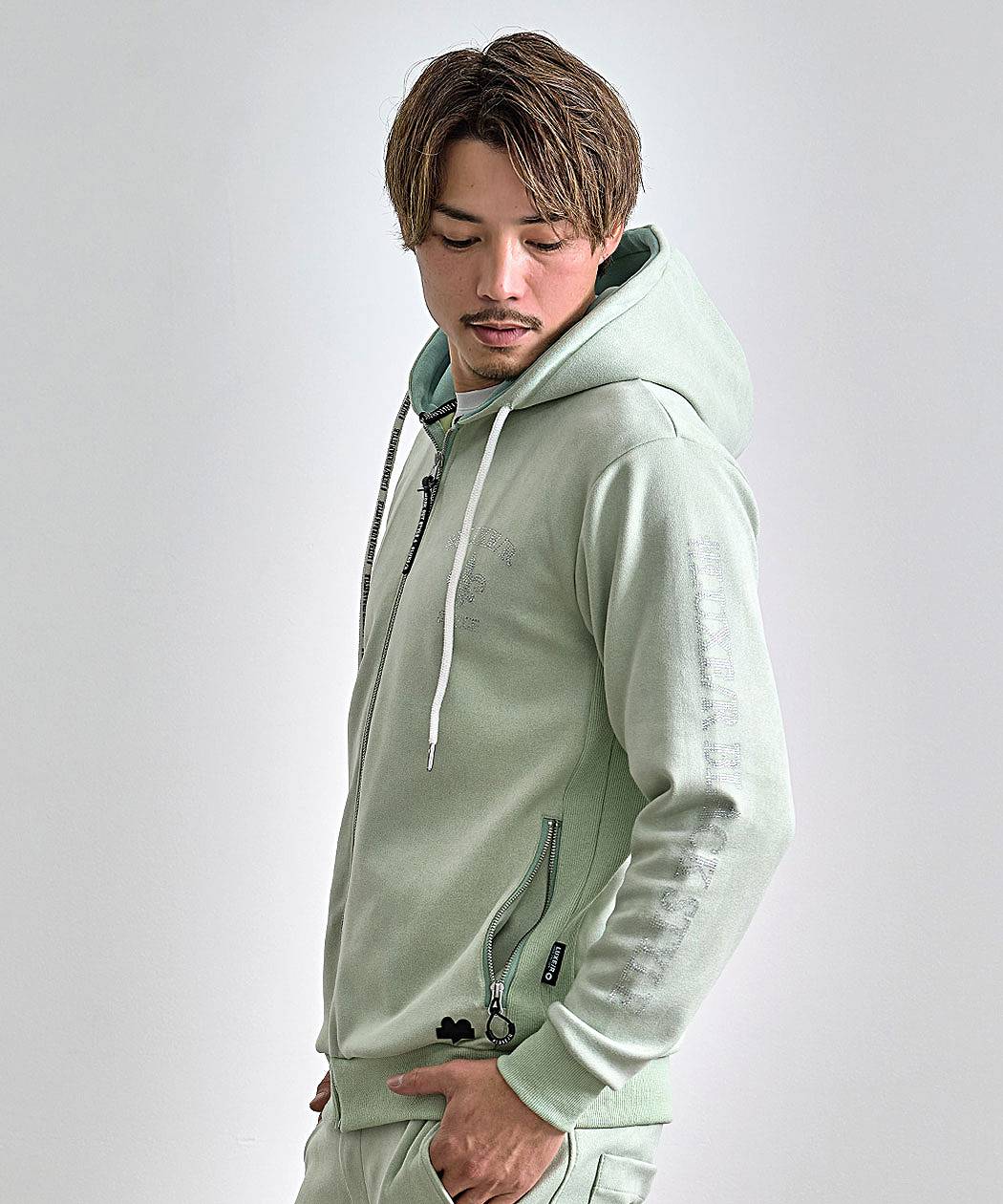 LUXE/R（ラグジュ） パーカー メンズ 長袖 ブランド ジップ 大きい