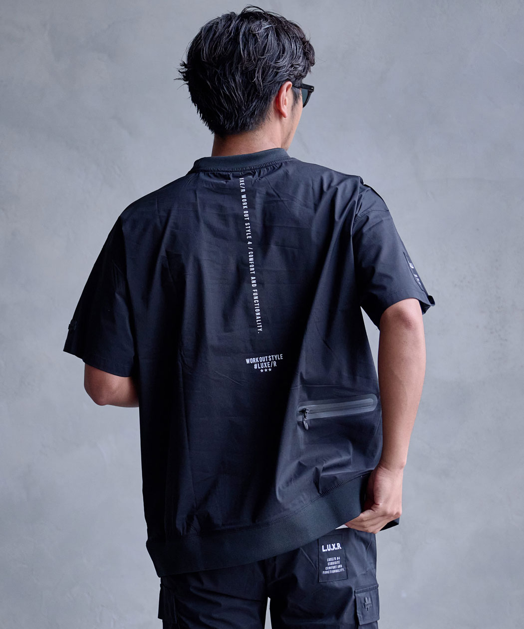 24678✨オブシディアン ゴルフ モックネック Tシャツ プリント メンズ