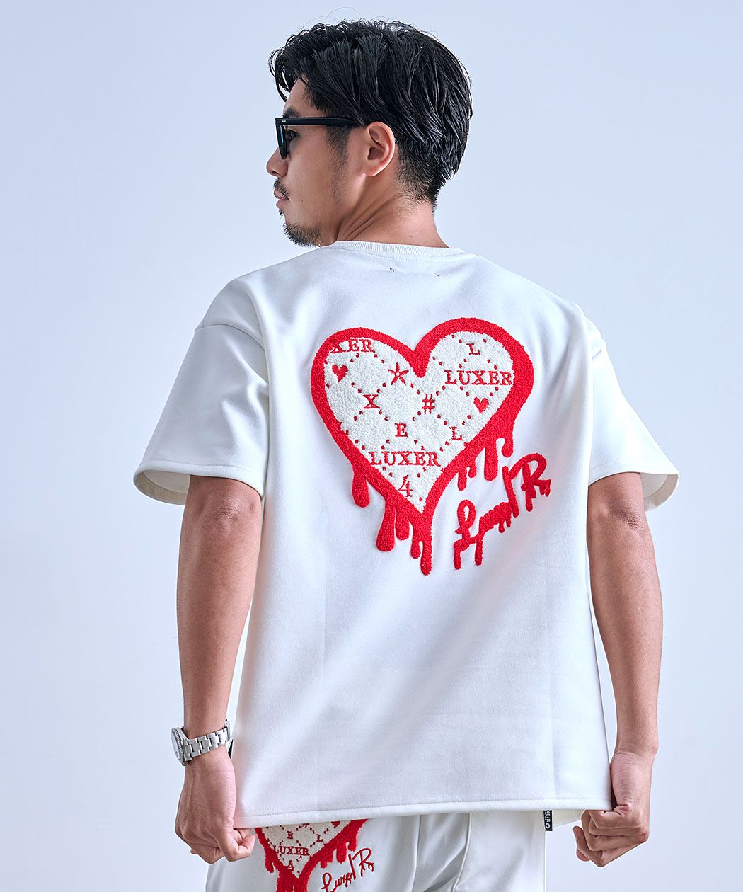LUXE/R（ラグジュ） Tシャツ メンズ 半袖 セットアップ対応 スウェード