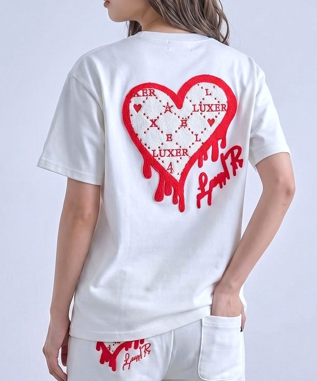 LUXE/R（ラグジュ） Tシャツ メンズ 半袖 セットアップ対応 スウェード