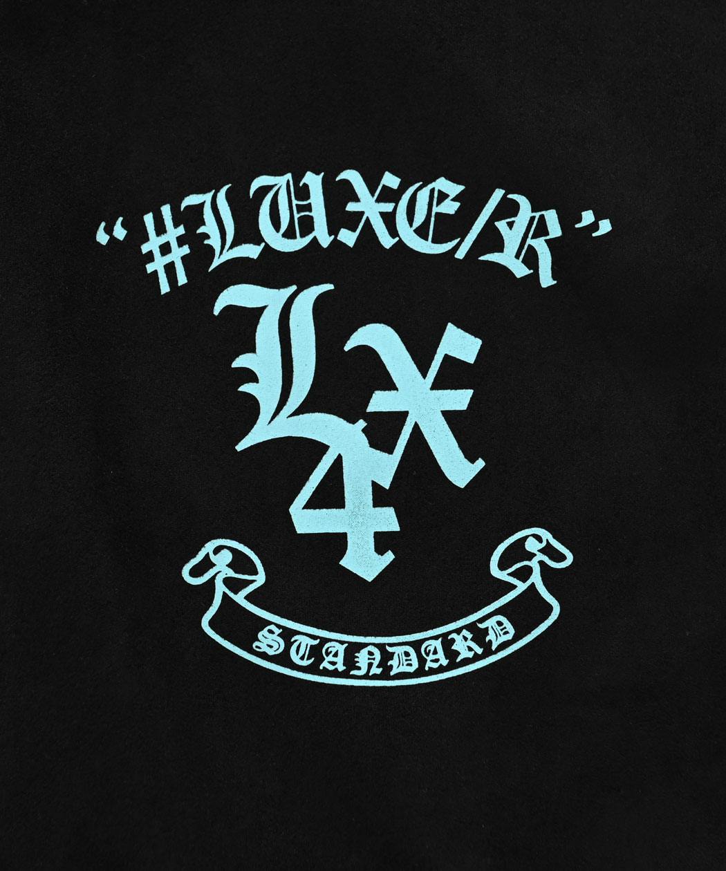 LUXE/R（ラグジュ） パーカー メンズ 半袖 ジップ スウェード 大きい
