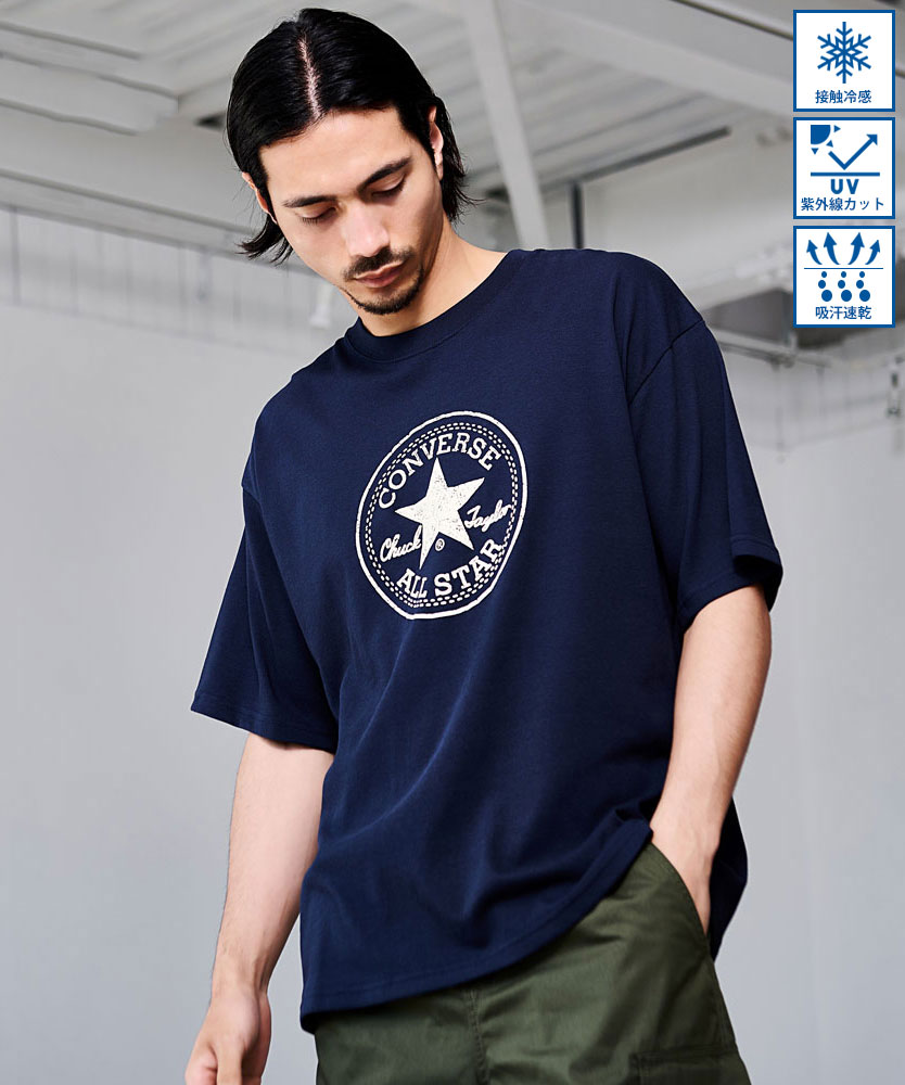 CONVERSE（コンバース） Tシャツ メンズ ブランド 半袖 接触冷感 UV