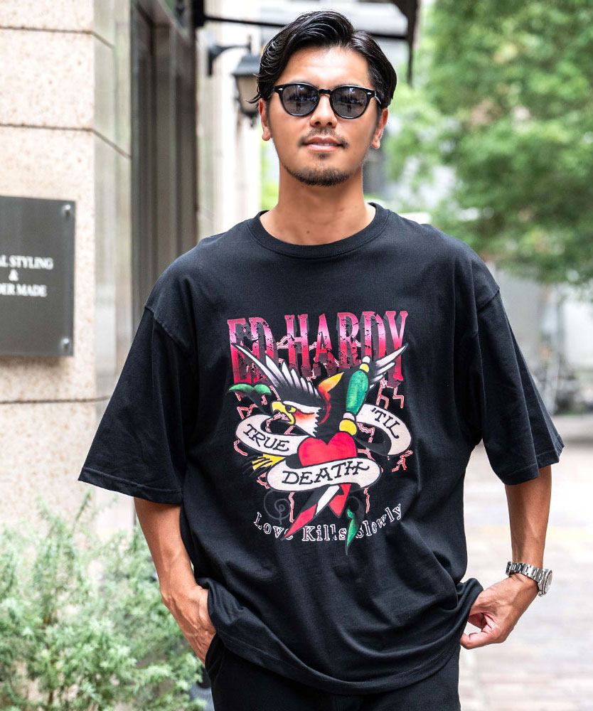 Ed Hardy（エド・ハーディー） Tシャツ メンズ 半袖 ブランド イーグル