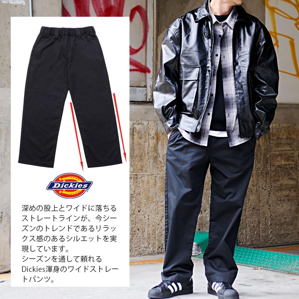 badway×Dickies ワイドワークパンツ 黒 スタッズ badway×Dickies