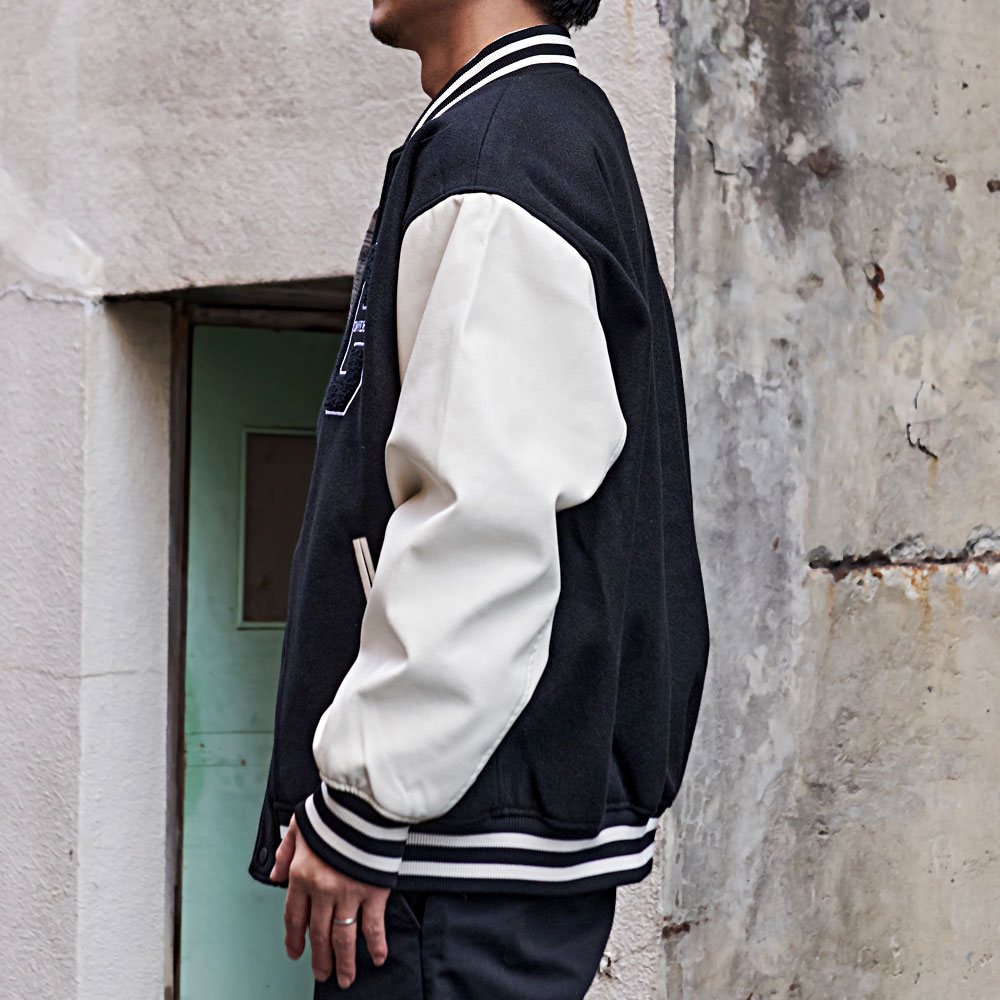 CONVERSE（コンバース） スタジャン メンズ アウター フェイクメルトン