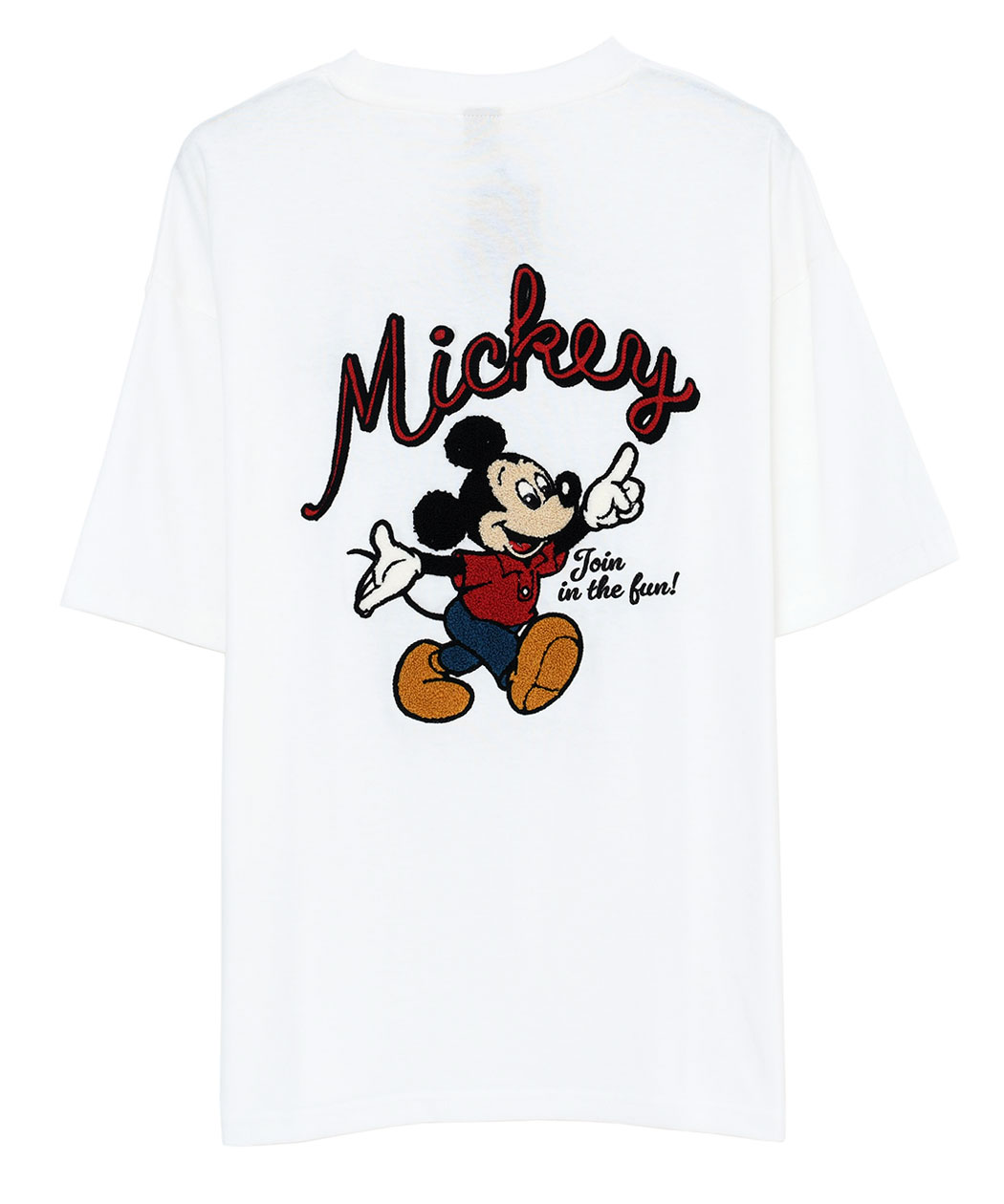 Disney（ディズニー） Tシャツ メンズ 半袖 ミッキー サガラ刺繍
