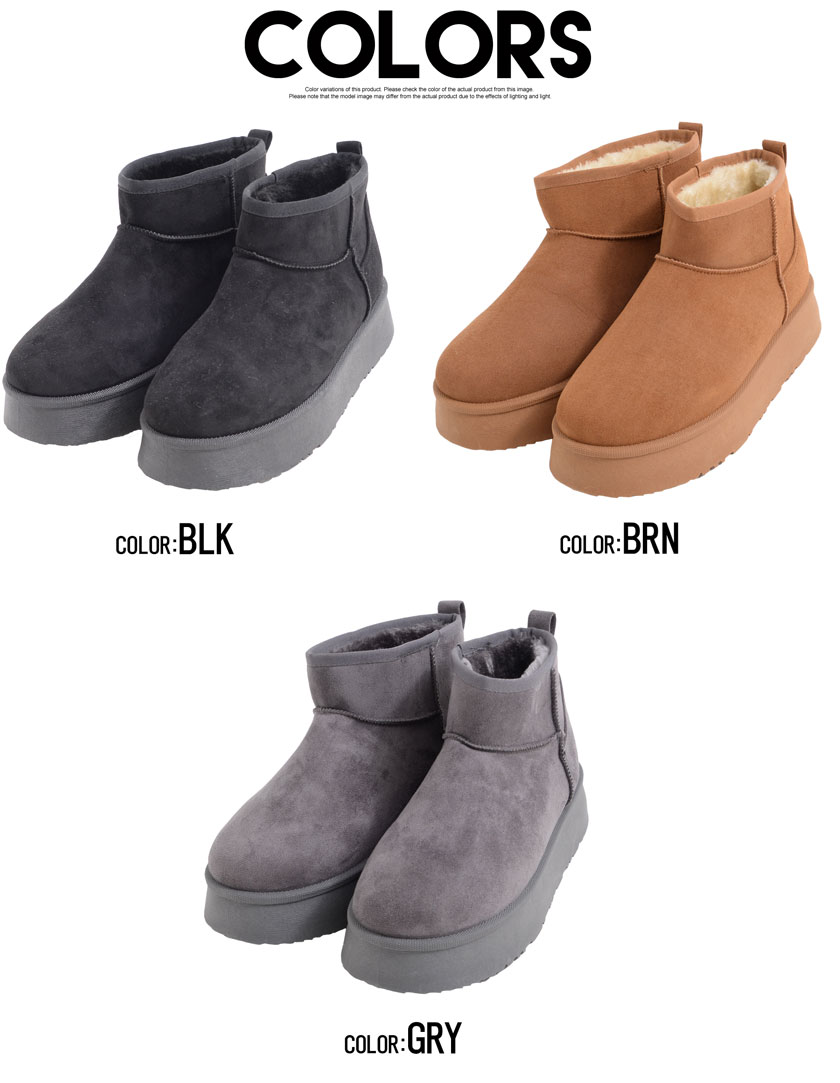 Dedes（デデス） ムートンブーツ メンズ レディース 厚底 ショート