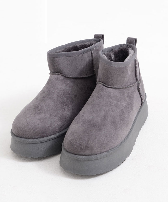 Dedes（デデス） ムートンブーツ メンズ レディース 厚底 ショート