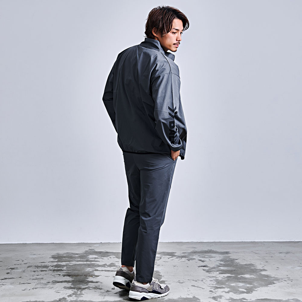 BALL セットアップ メンズ 上下 ジャージ ブルゾン ストレッチ 天竺