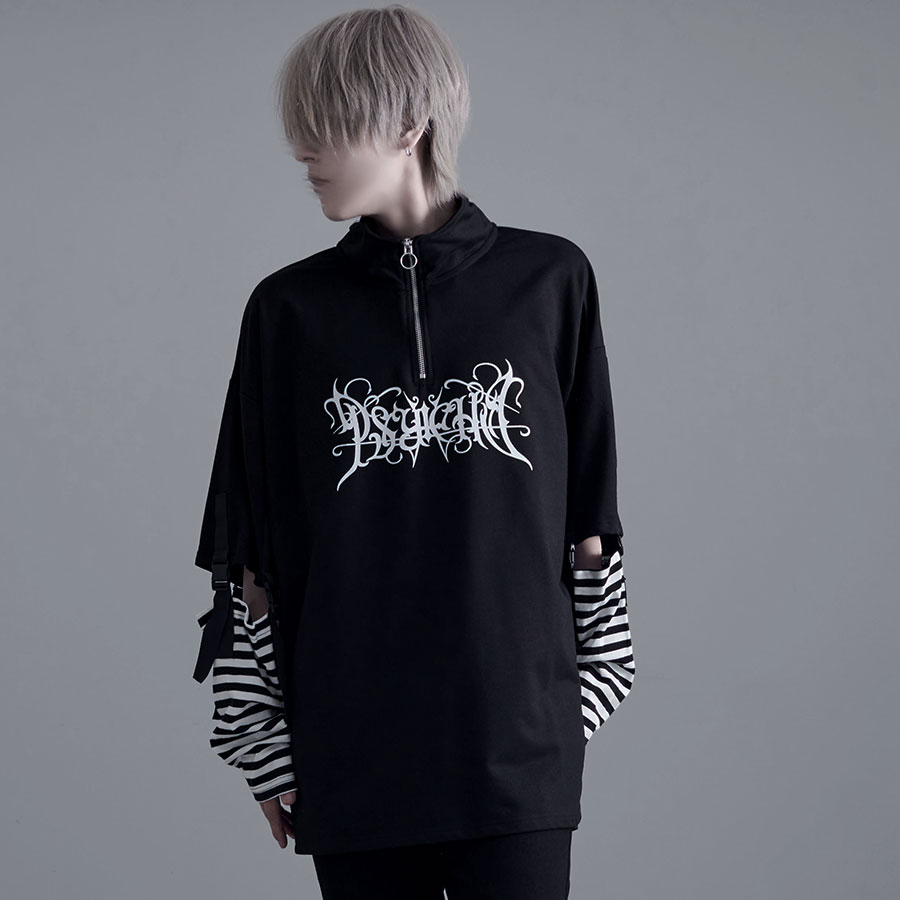 SILVER BULLET Tシャツ メンズ 半袖 ハーフジップ アームウォーマー 