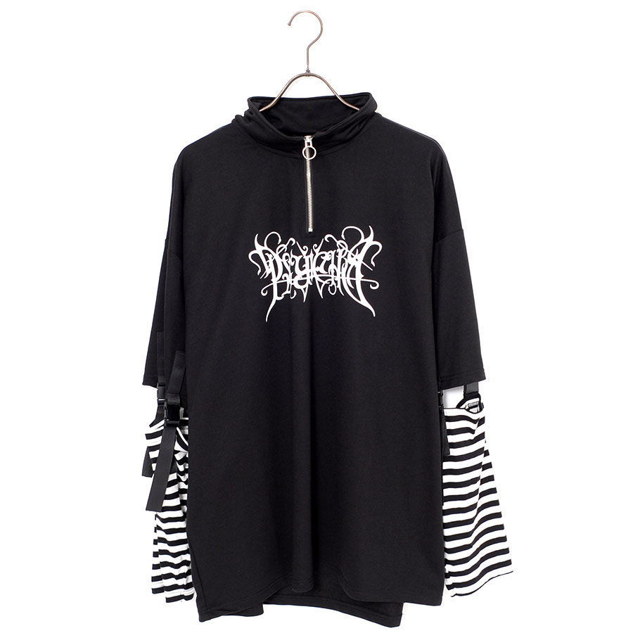 SILVER BULLET Tシャツ メンズ 半袖 ハーフジップ アーム