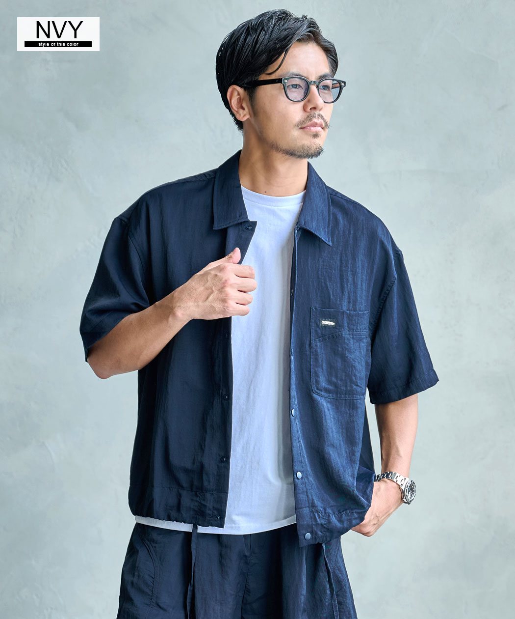 vokalセットアップ　nelly 半袖セットアップ ARULE（アルール） セットアップ メンズ 上下 カジュアル 半袖シャツ