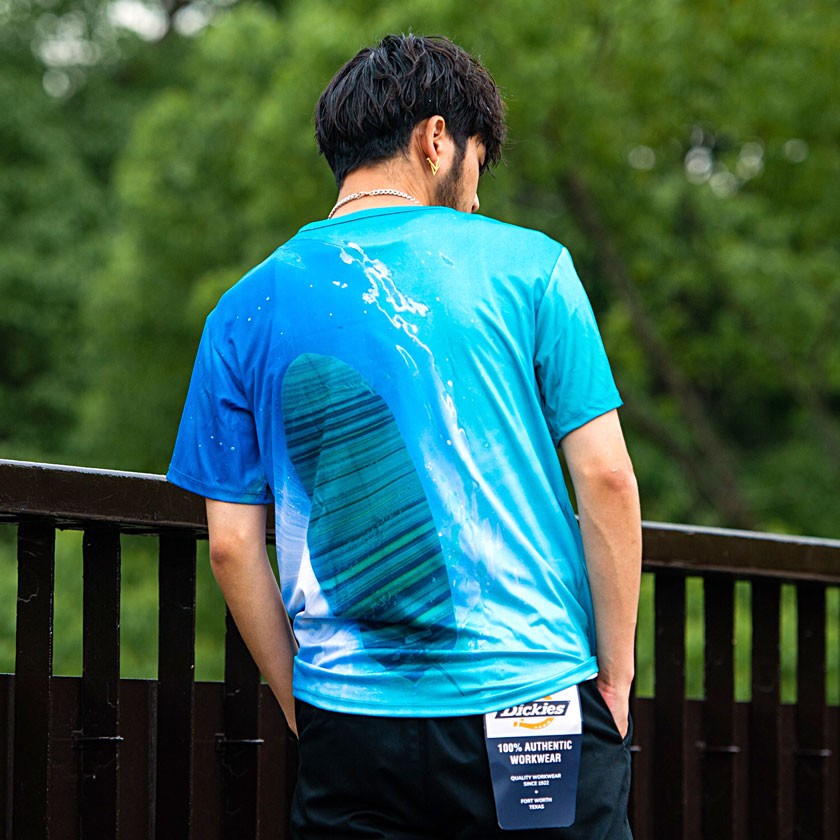 サルセーション ブルータイダイ VネックTシャツ Mサイズ サルセーション ブルータイダイ VネックTシャツ Mサイズ - メルカリ