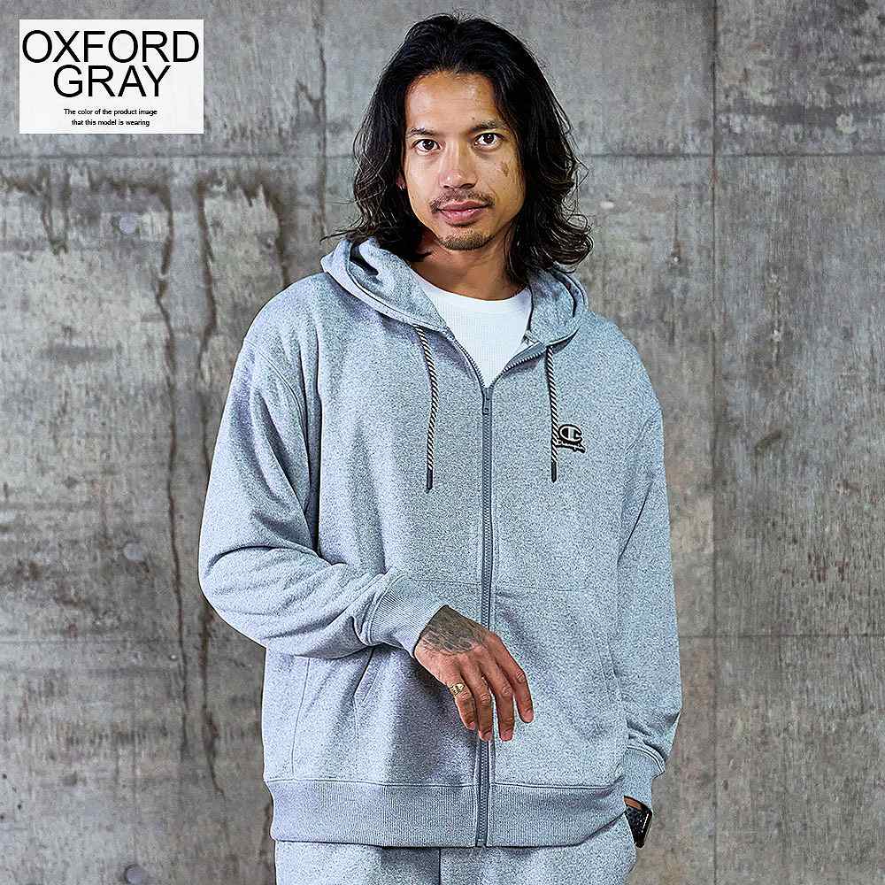 Champion（チャンピオン） パーカー メンズ ジップアップ 吸汗速乾