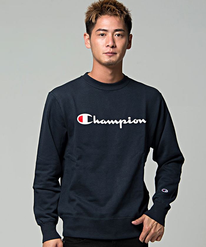 【希少】SD × Champion クルーネックロゴスウェット ナンバリング Champion（チャンピオン） スウェット トレーナー メンズ 裏毛
