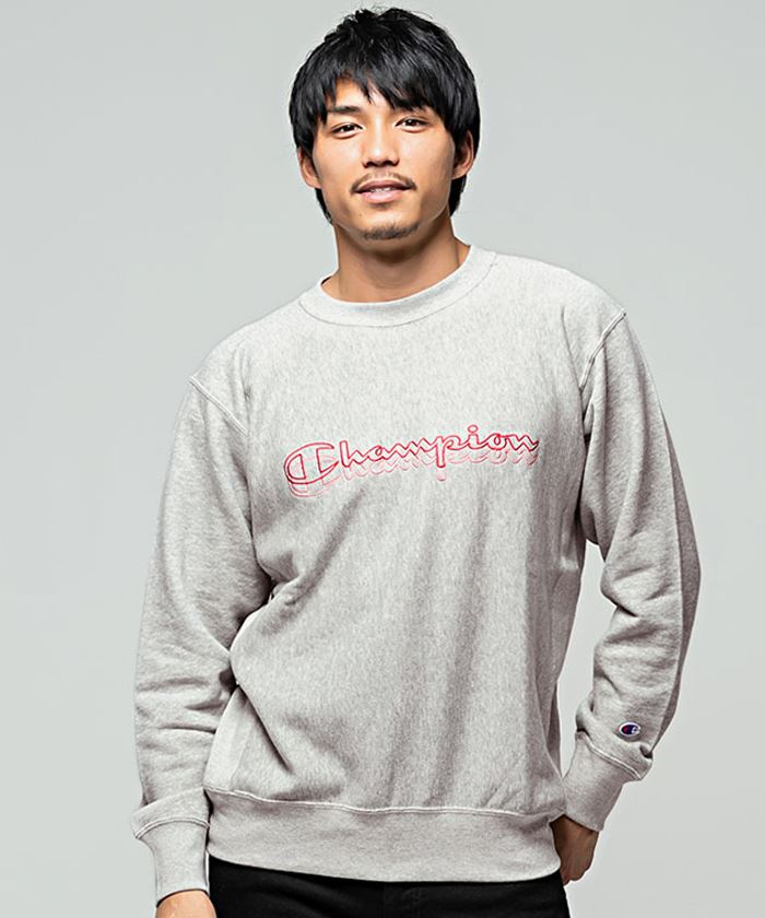 Champion（チャンピオン） トレーナー メンズ ロゴ刺繍入りクルー