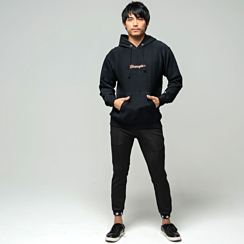 Champion パーカー メンズ チャンピオン ロゴ刺繍入り長袖プル
