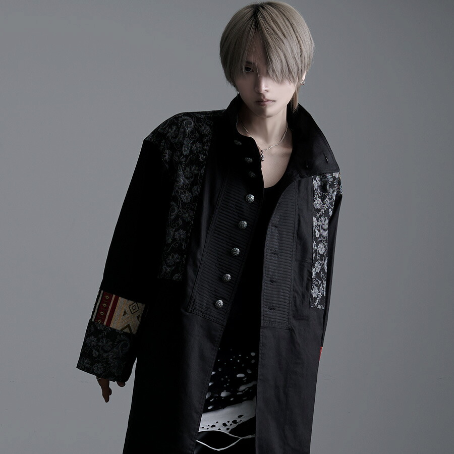 Amina ロングジャケット メンズ コート ナポレオンジャケット 立ち襟