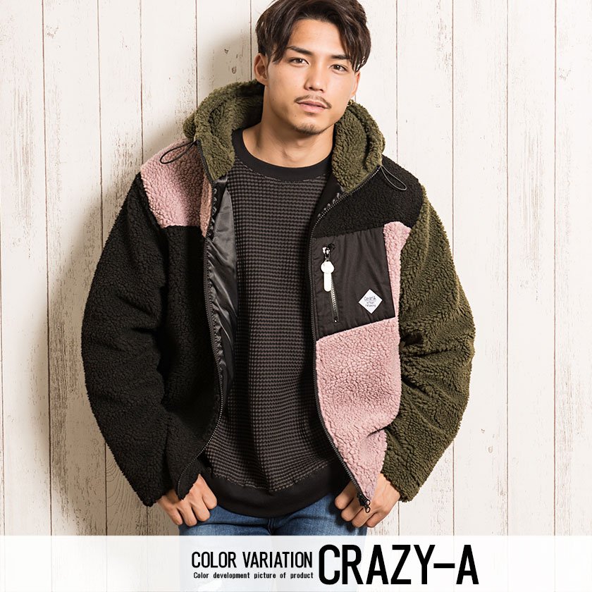 CavariA フリースジャケット メンズ ブランド おしゃれ 暖かい